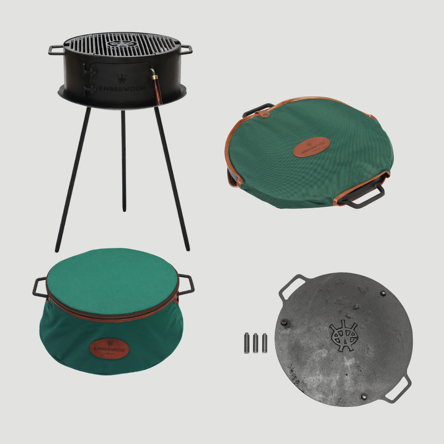 Bundle Asador Hudson y Plancha de hierro