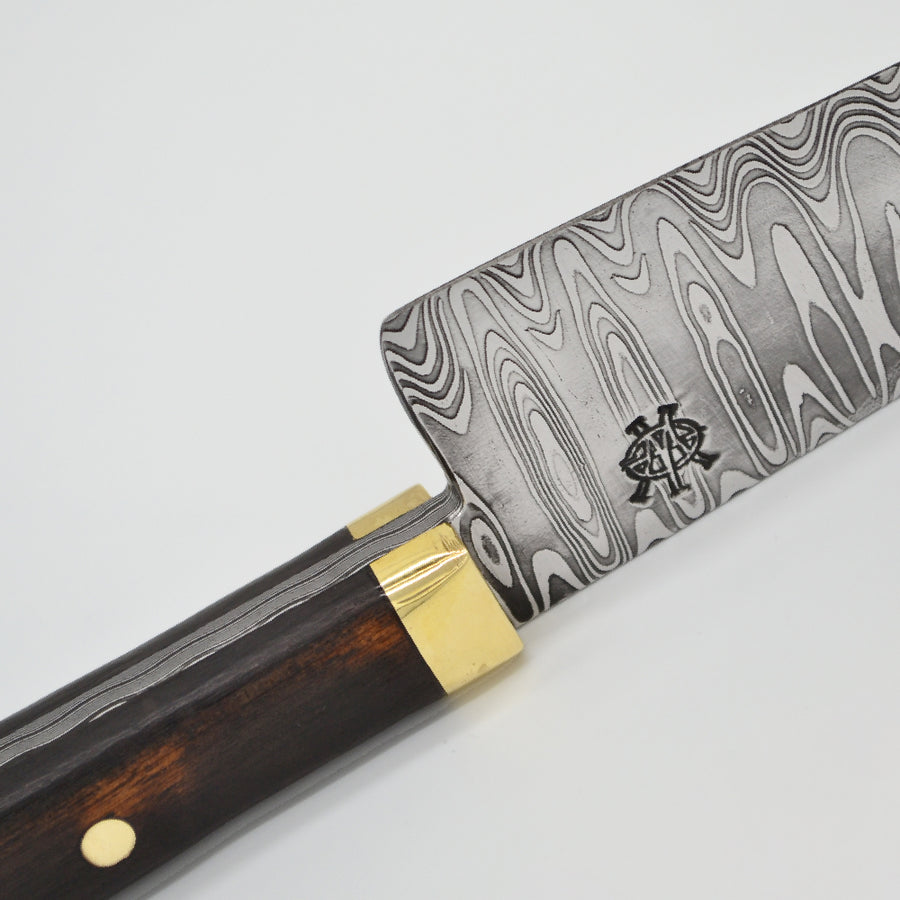 Cuchillo Damasco Emberwood – Patrón Leader