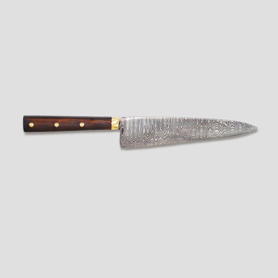 Cuchillo Damasco Emberwood – Patrón Leader
