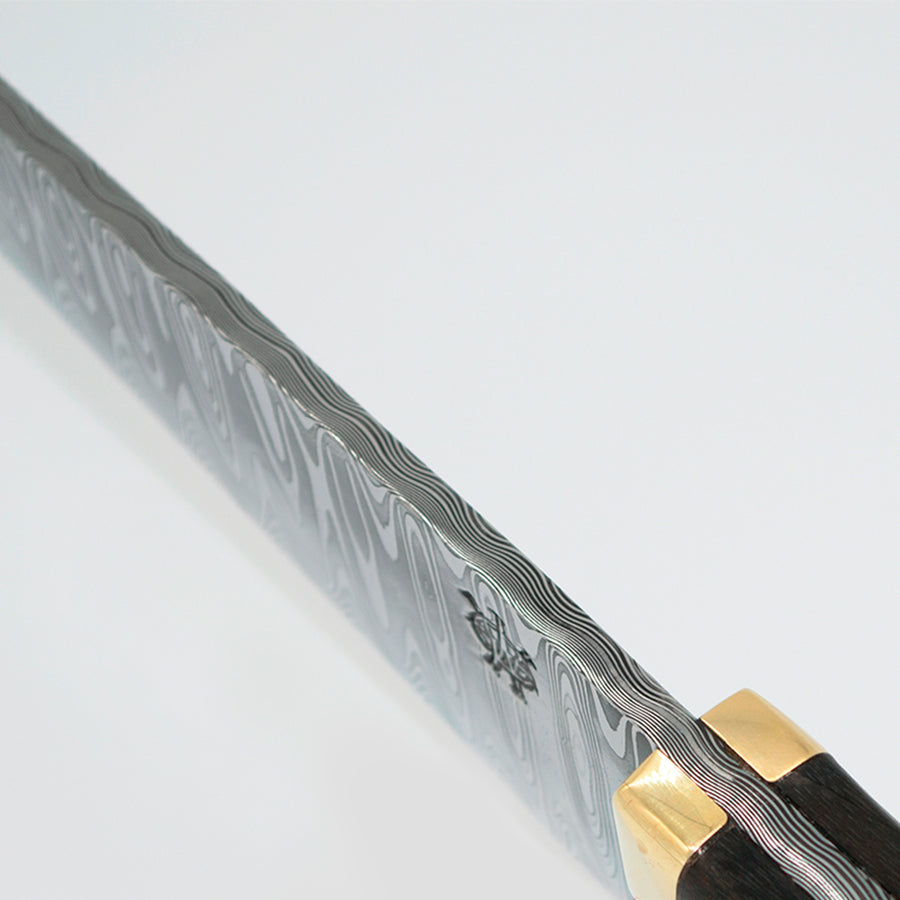 Cuchillo Damasco Emberwood – Patrón Leader
