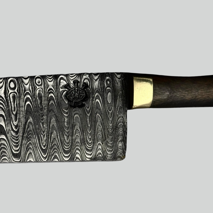 Cuchillo Damasco Emberwood – Patrón Leader